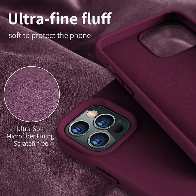Apple Silicone Phone Case For Iphone 11 12 13 14 15 Pro Max X Xs Max Shockproof Case Cover-Purple