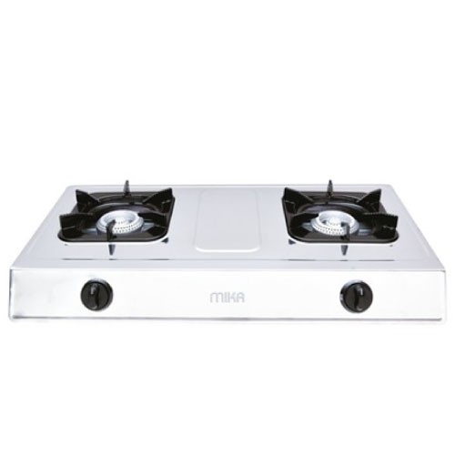 Mika 2 Burner Gas Cooker - White