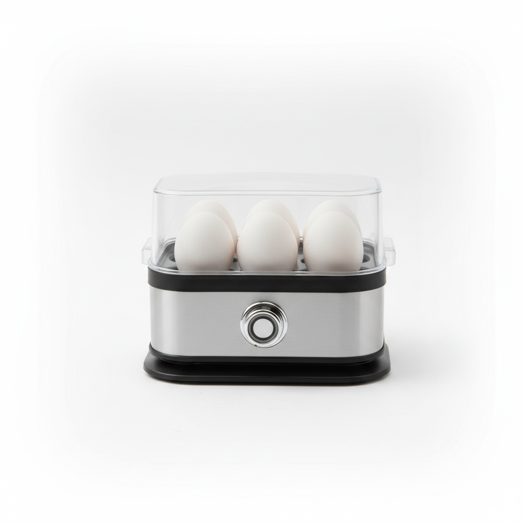 Bosstech Electric Egg Cooker BT-244 - 200W, 6 Eggs, Fast Start (Made in Germany)