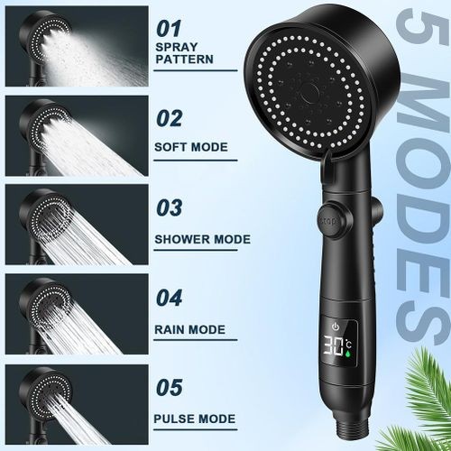 Digital Display Shower Head Replace Set