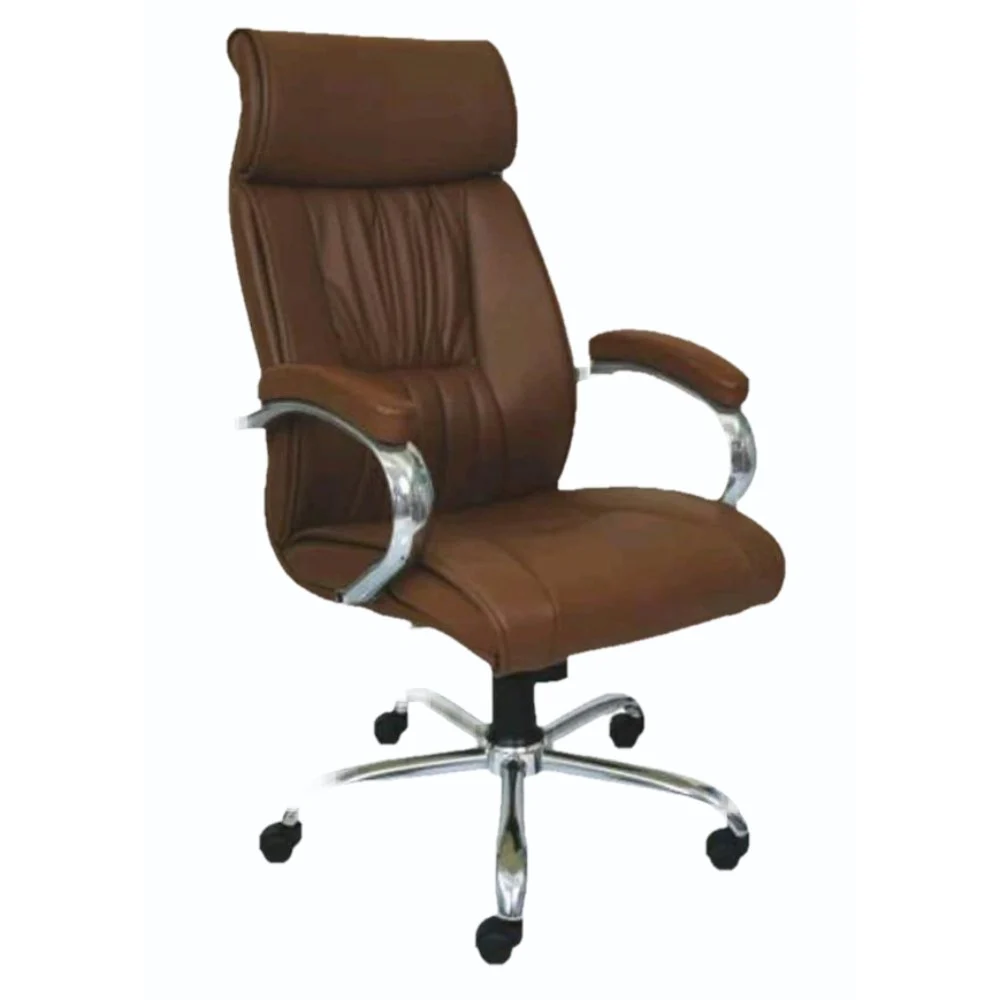 Office Chair - High Back - Brown Leather