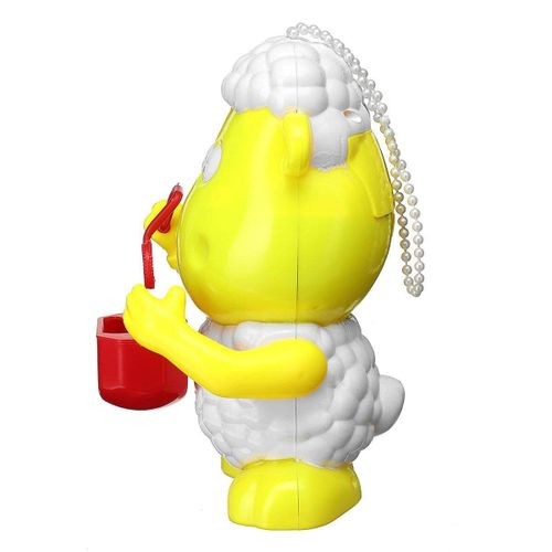 Kids Electric Bubble Tub Sheep Music Toy Automatic Shower Machine Blower Maker Yellow