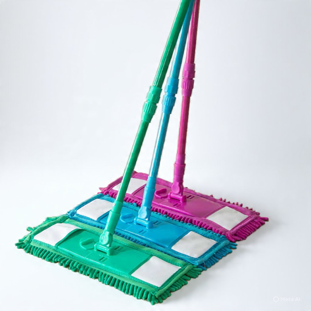 Flat Rectangular Mop - Multicolor