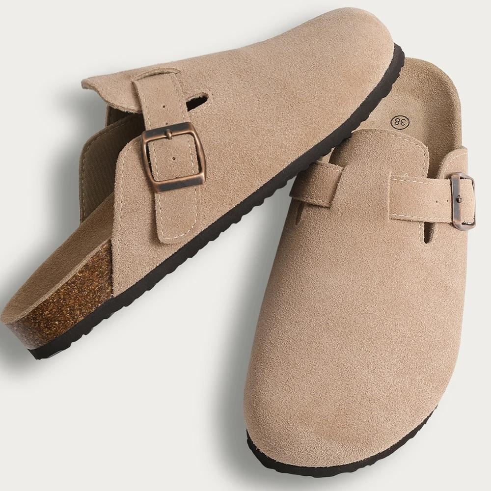 Crestar Unisex Suede Comfort Clogs