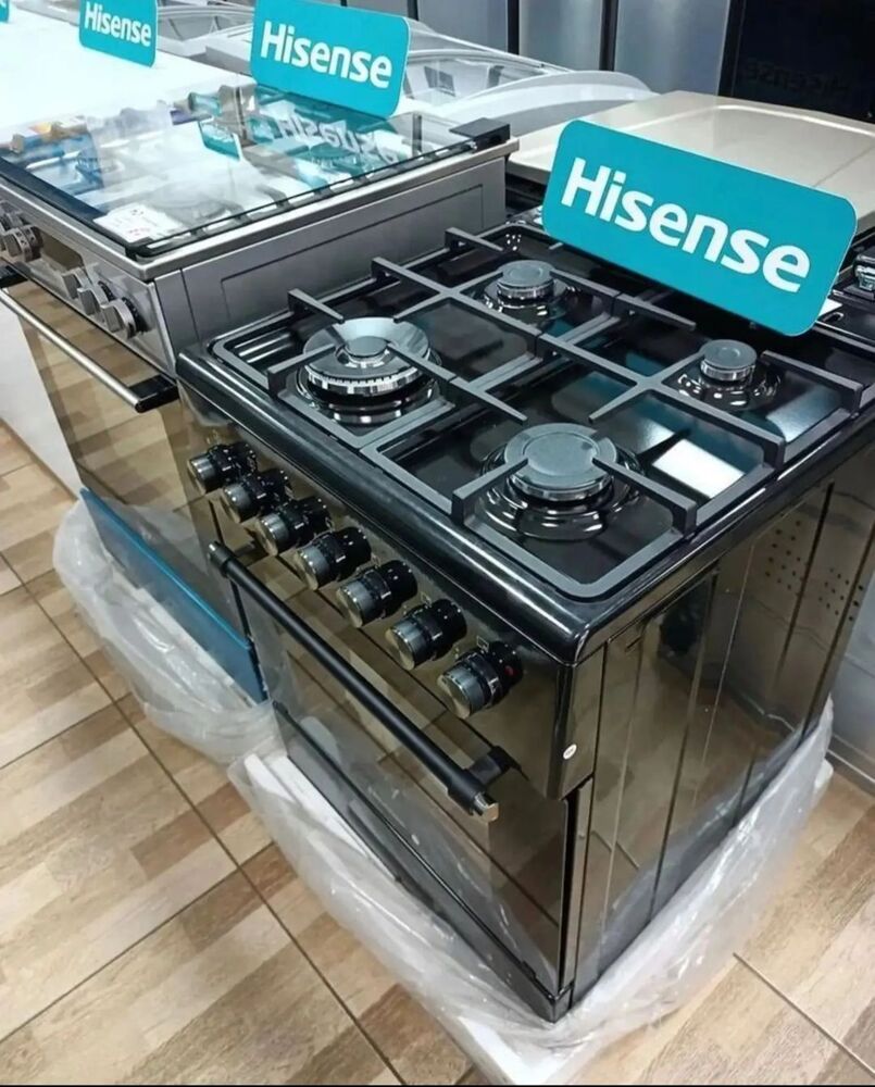 Hisense 3 Burner Gas Cooker - Black