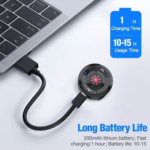 2.4GHz RF Wireless Presenter with Rechargeable Red Light Pointer