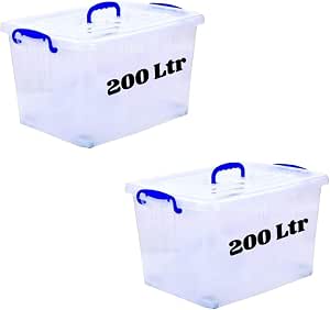 Plastic Storage Box - 200L - Clear