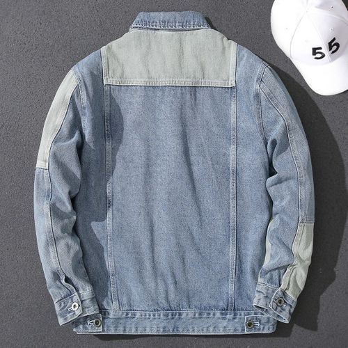 Men's Casual Button Down Denim Jacket Classic Jean Coat