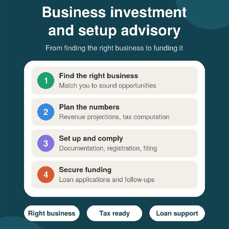 Business Investment And Setup Advisory