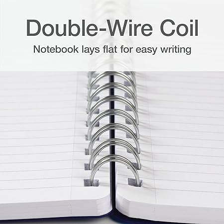 Oxford Poly Spiral Notebooks, Small 5.7" x 8.5" Book, Thick Poly Cover, White Paper, College Rule, 80 Sheets/160 Pages, Jewel Tones, 4 Pack (69720)