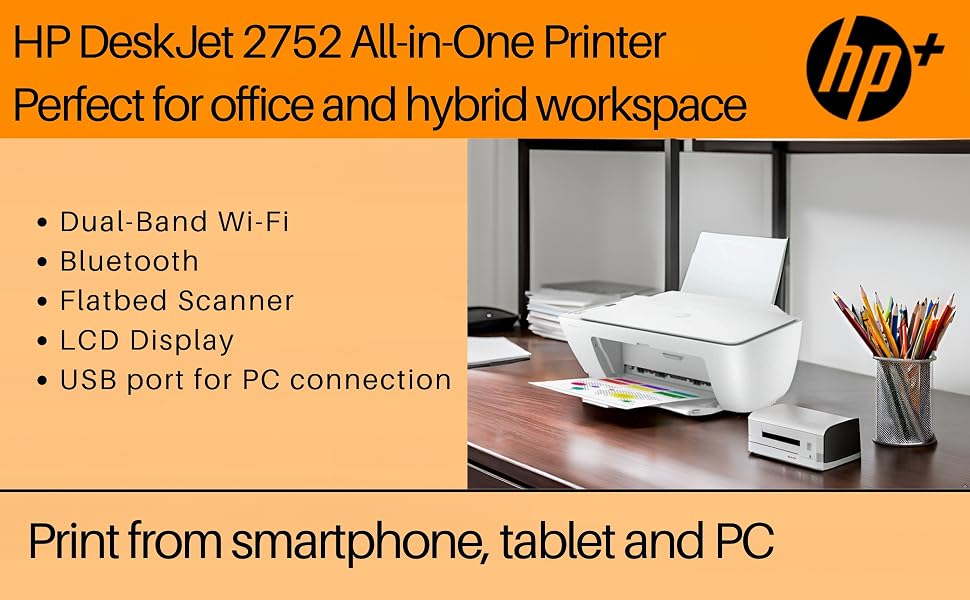 HP DeskJet 2752 All-in-One Printer - Black
