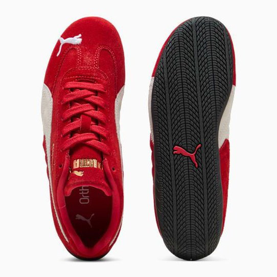 PUMA Speedcat OG Leather Sneakers Youth -All Time Red-PUMA White