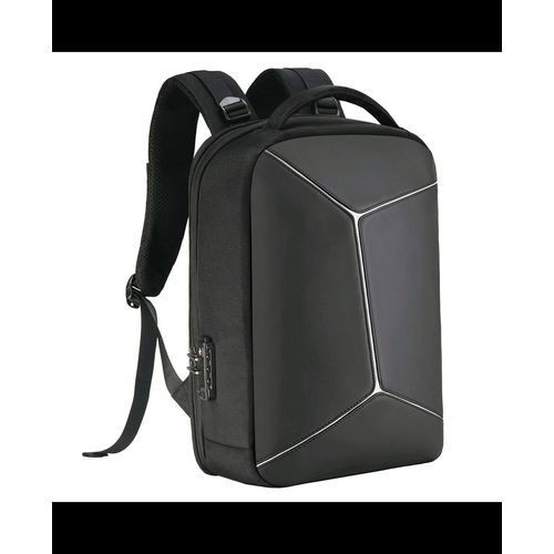 Black Waterproof Anti-Theft Laptop Bag with USB - High Capacity"