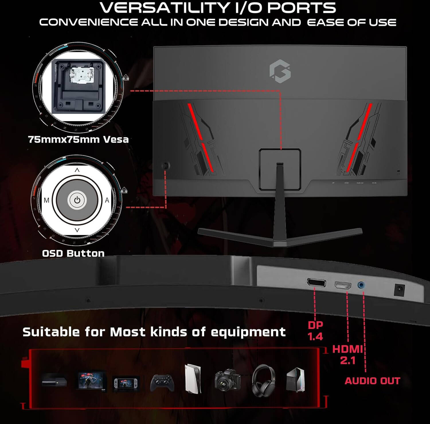 Gaming Monitor 27" 144Hz - Black
