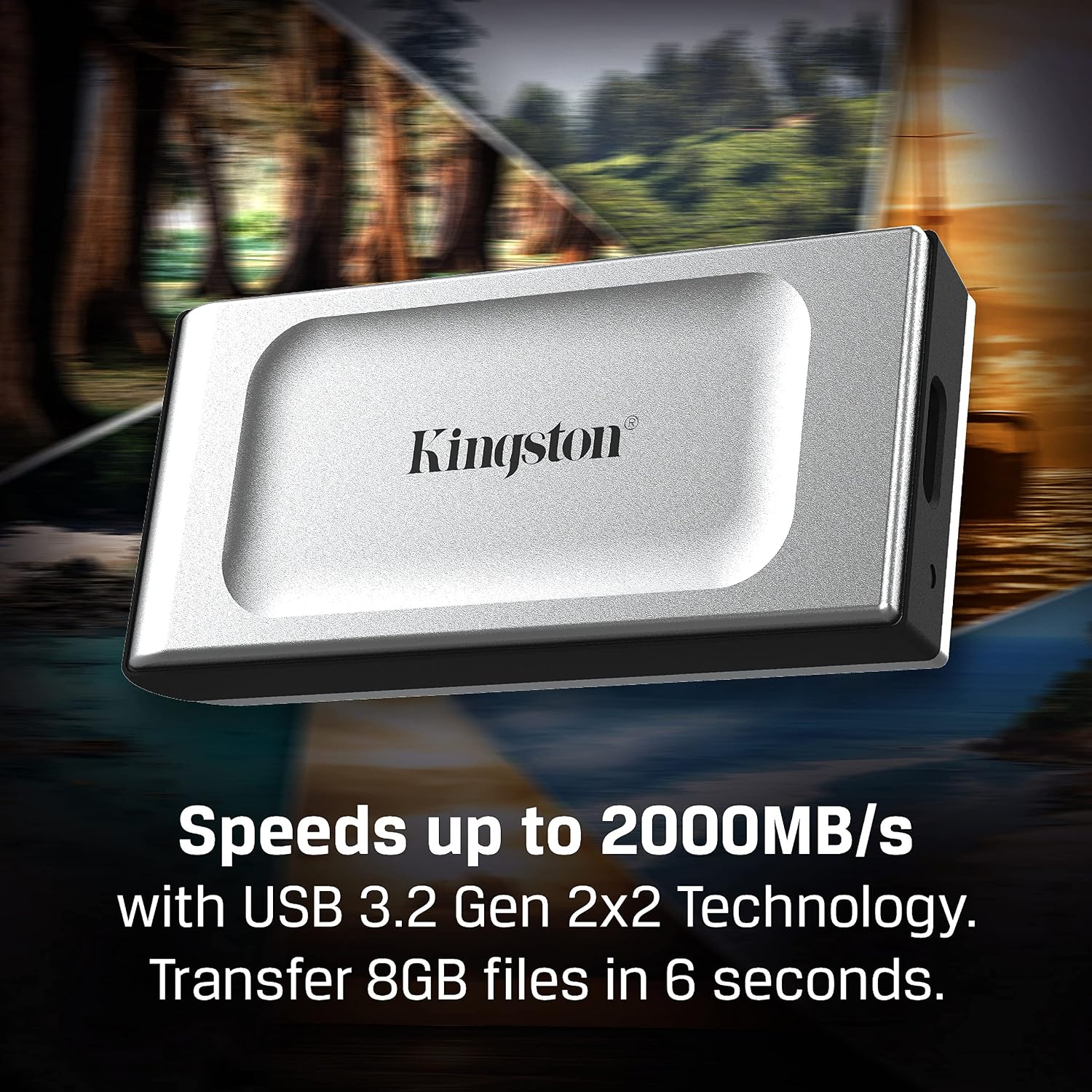 Kingston XS2000 1TB Portable SSD - Black