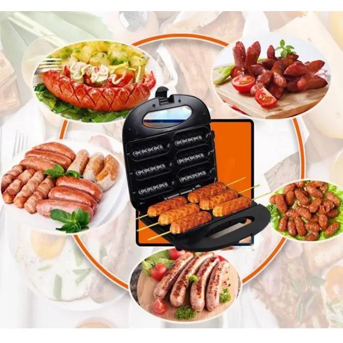 Electric Snacks Sausages Snacks Roll Maker For Breakfast-Black