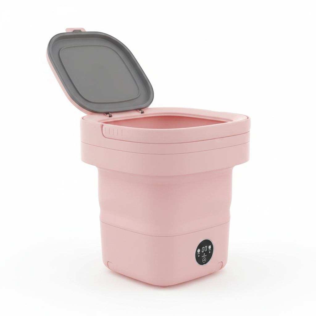 Mini Foldable Portable Washing Machine | Compact Bucket Washer | Travel & Baby Clothes