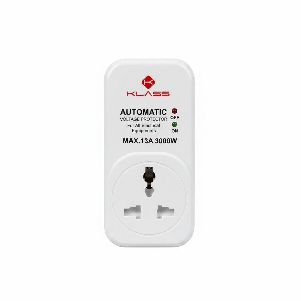 Klass KL102E Automatic Voltage Protector - MAX 13A 3000W | Brilliant Power Protection