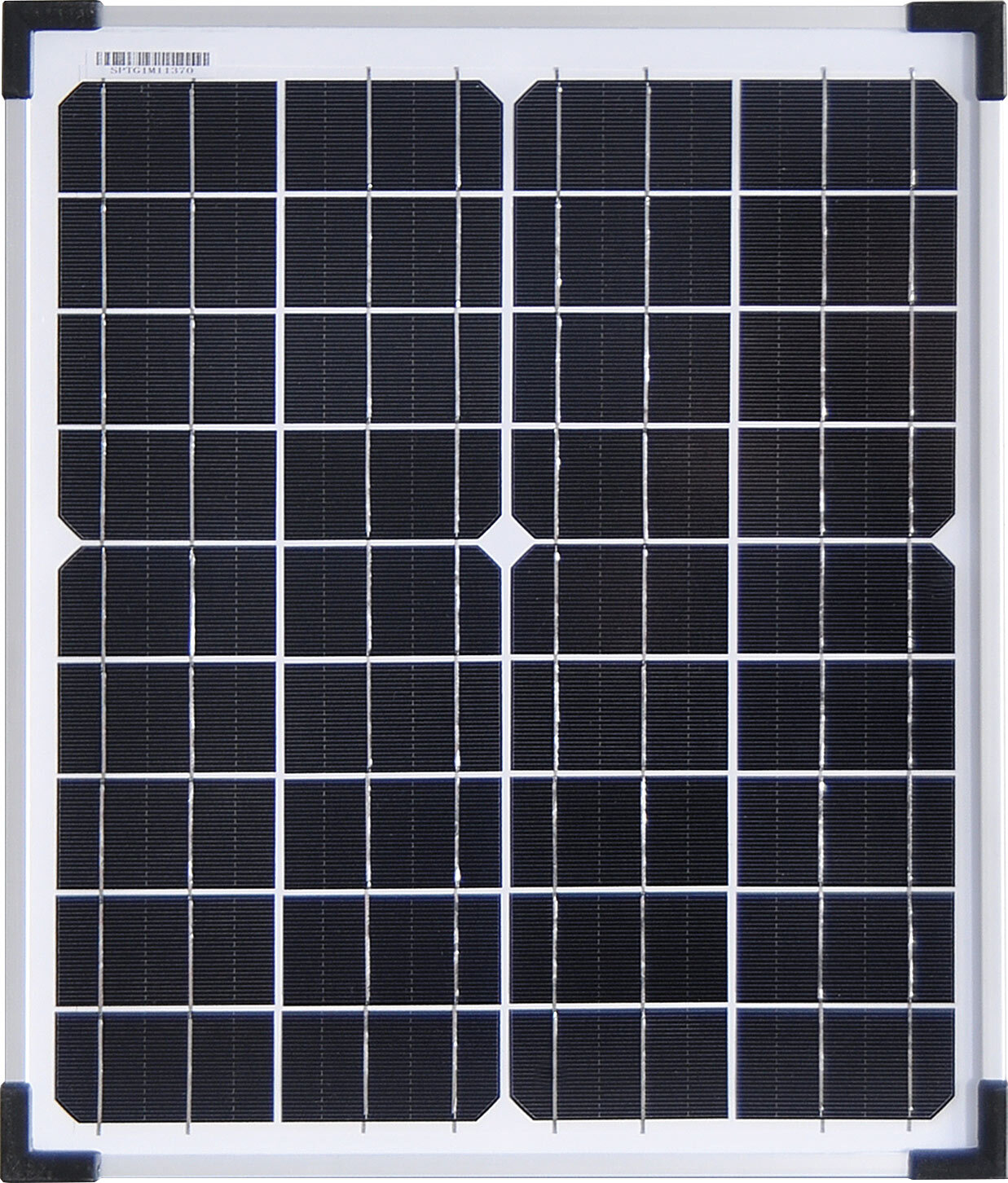Solar Panel 20W 12V Monocrystalline - Black