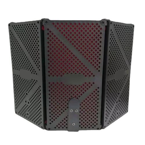Portable Microphone Booth Studio Recording Vocal 3 Panels Set describe