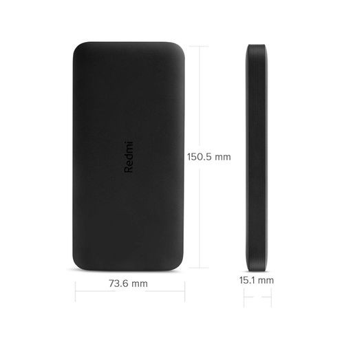 Redmi Lithiumpolymer 10000 Mah Fast Charging Slim Power Bank (Black, 10W Fast Charging, Dual Ports