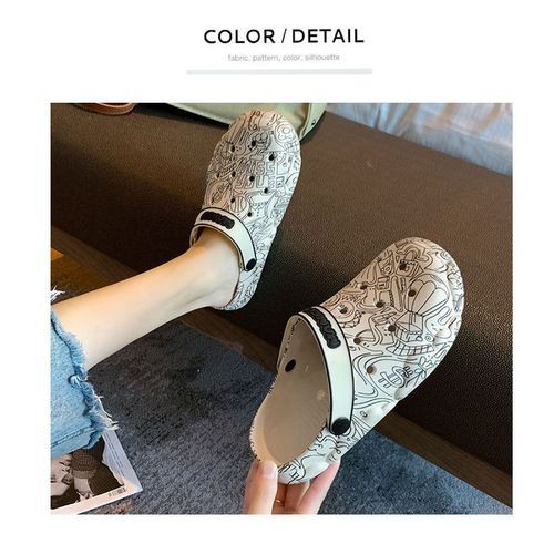 Crocs Men's Women's Platform Slippers Anti-slip Anti-odor Soft Soled Beach Shoes