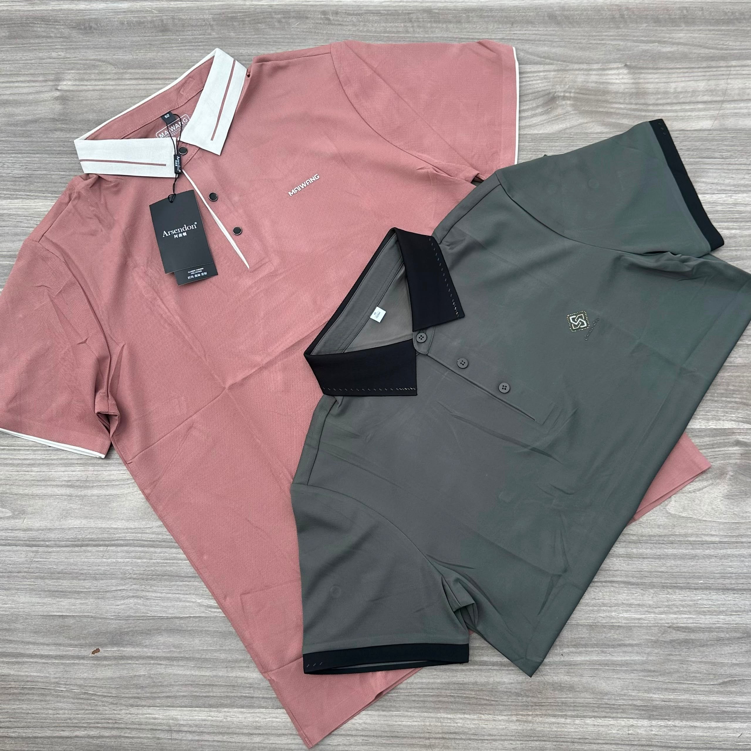 Men's Olive Grey Polo Shirt