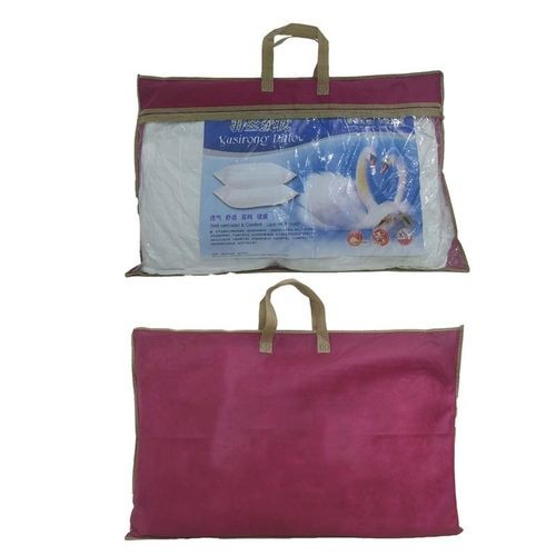 Large Cozy Pillows (2 Pieces) Satin Texture Design Cotton Pillows Wite