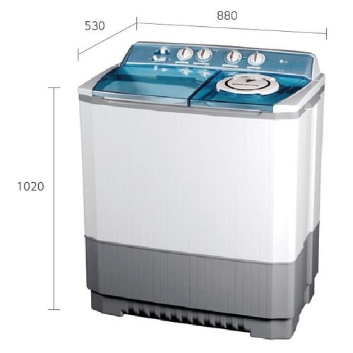 LG Twin Tub Washing Machine 11Kg - White, Grey