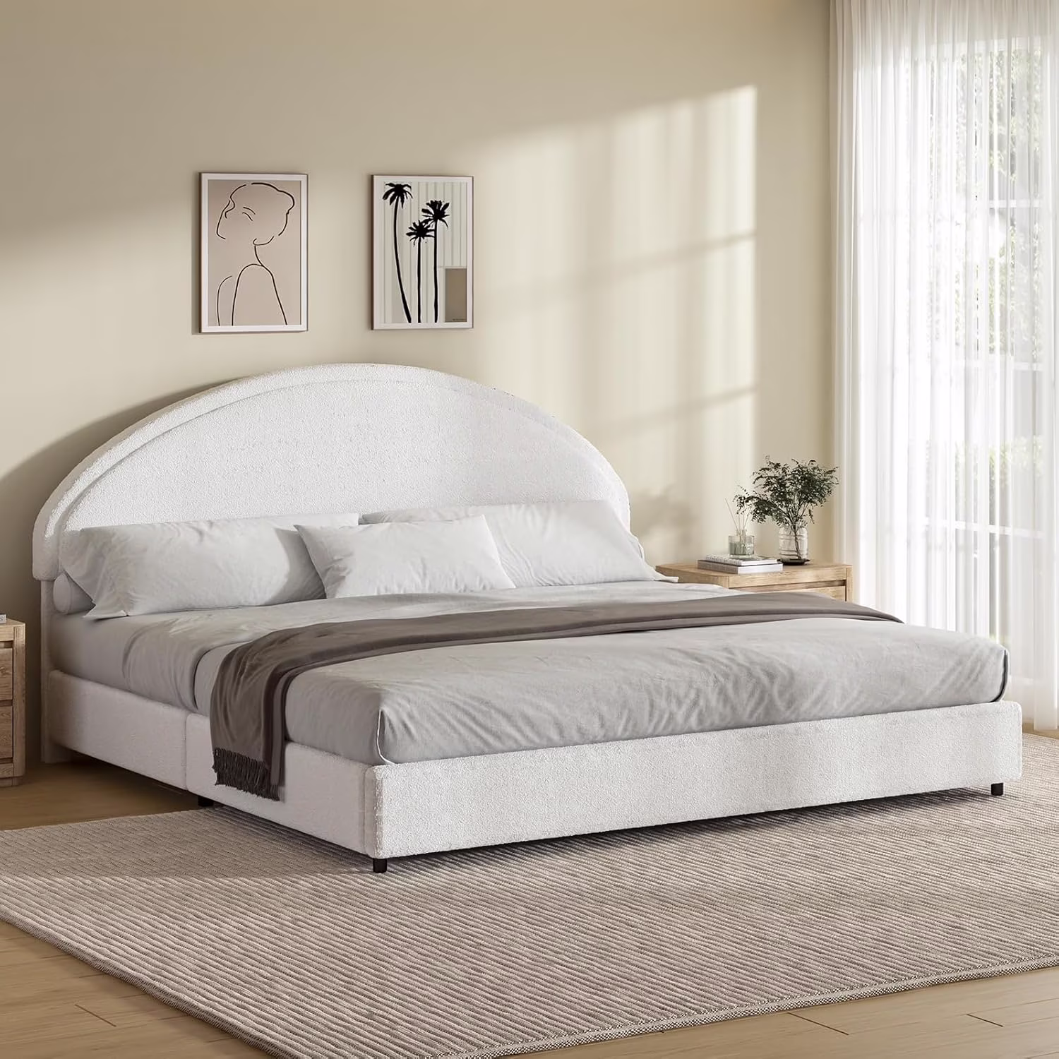 Bed Frame - King Size - White