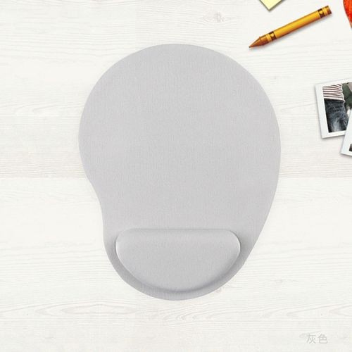 PC Mouse Pad Wrist Rest Mouse Mat Light Grey