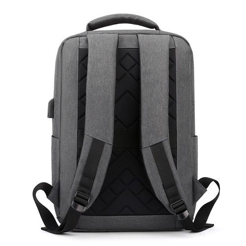 Anti-Theft USB 16" Laptop Backpack - Gray