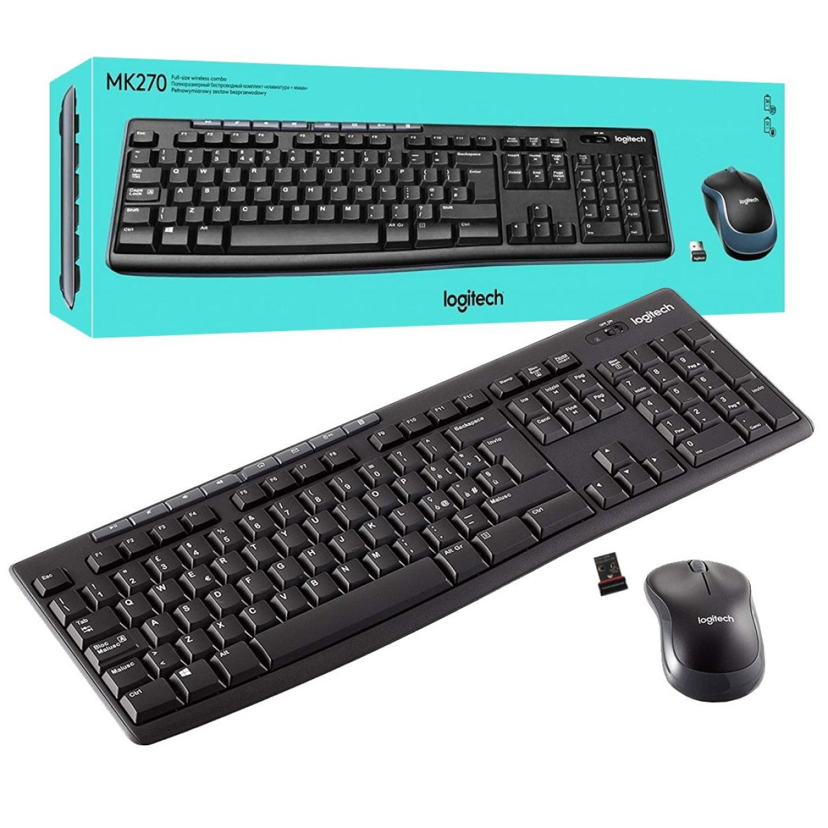 Logitech MK270 Wireless Keyboard and Mouse Combo