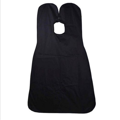 Pongee Beard Grooming Shave Apron Bib Trimmer Clean Facial Hair Cape Sink Bathroom Shees-YZ50-black