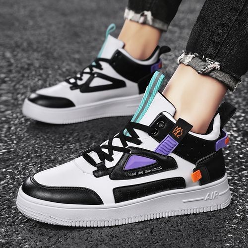 2024 Mens Casual Board Shoes Running Sneakers - White/Black
