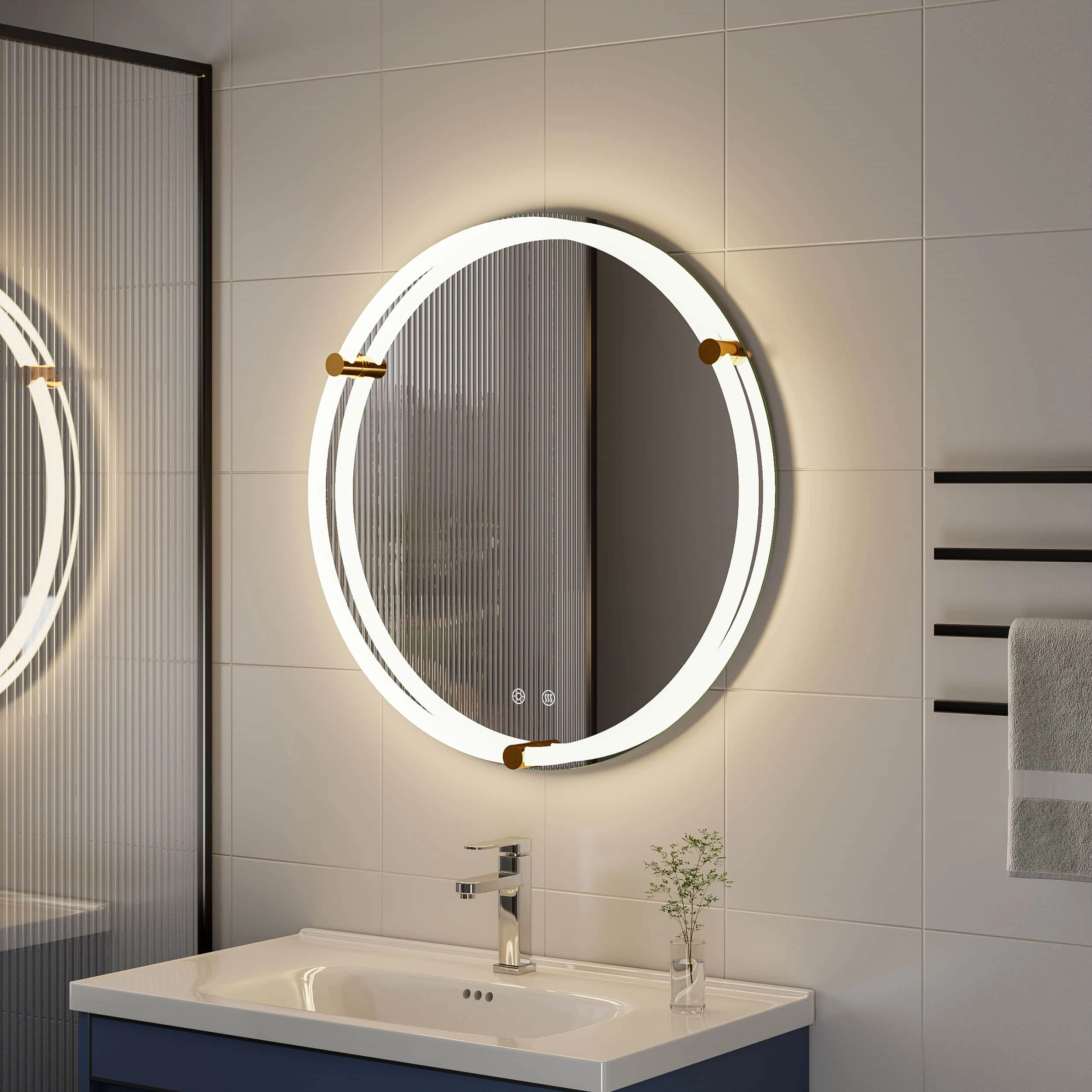 Bathroom Mirror - LED - Round