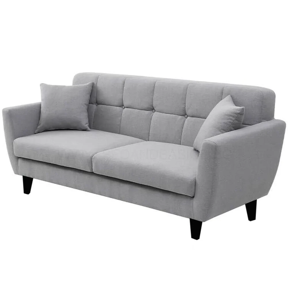Sofa Set - 3 Seater - Gray Fabric