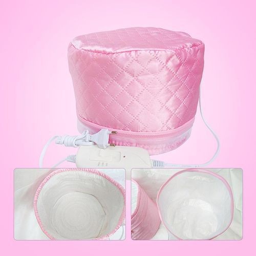 Hair Steamer Hat mixed color pink and black and in grey color