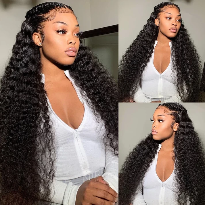 Virgin Malaysian Water Wave Grade 10A Human Hair, Color 1B Natural