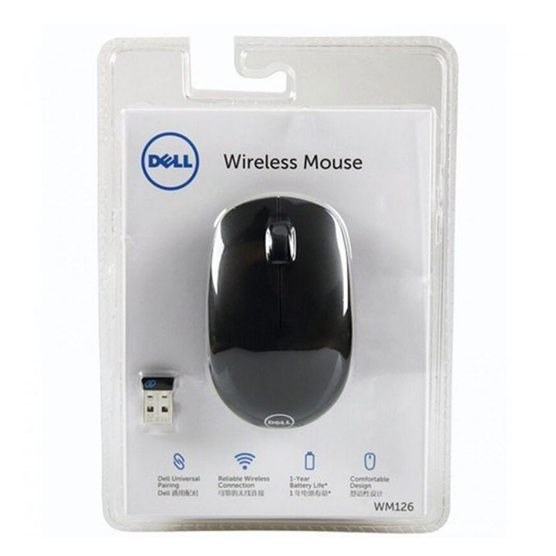 Dell WM126 Wireless Mouse - Black