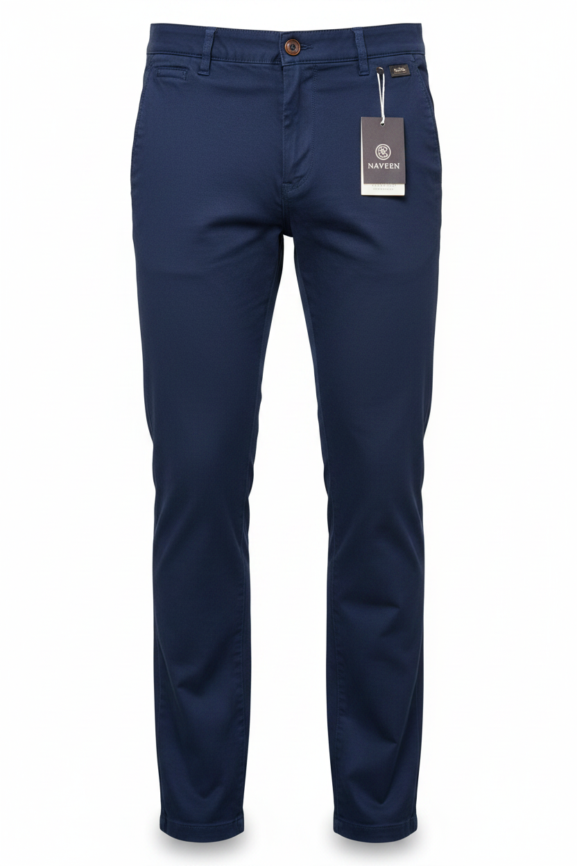 Naveen Khaki Pants - Navy Blue