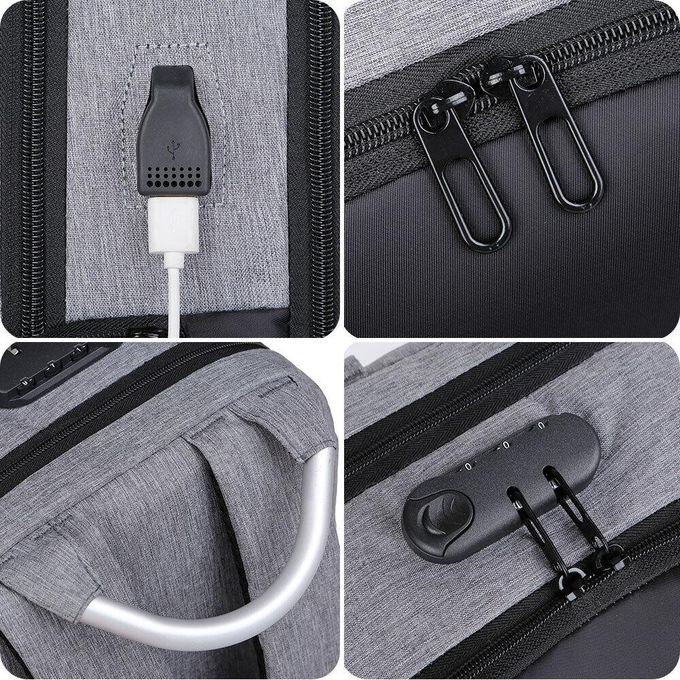 Computer Bag Laptop Bag School Bag 17.3" With USB Charging Port MacBook Lenovo Dell Hp Bag
