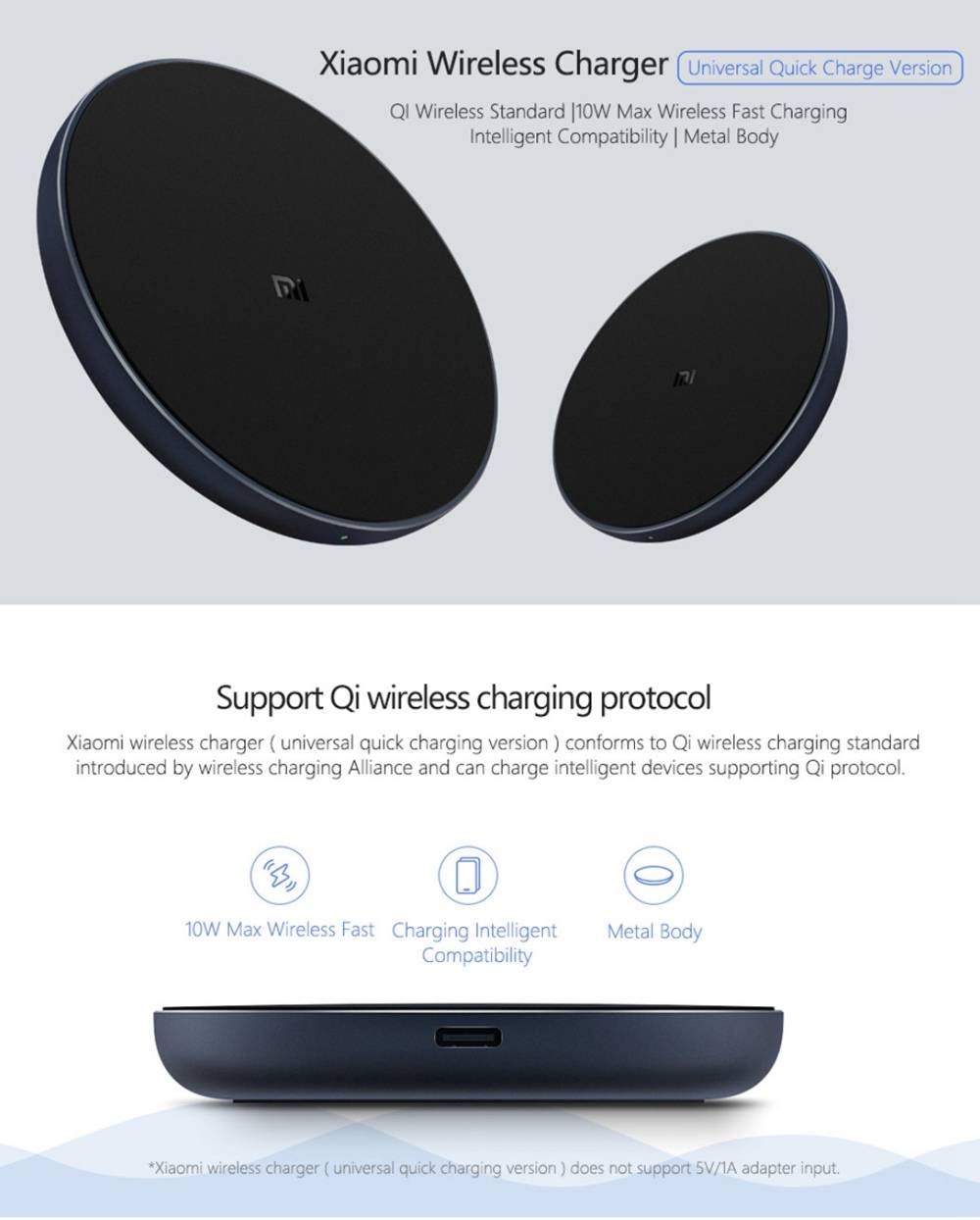 Xiaomi 10W Wireless Charger