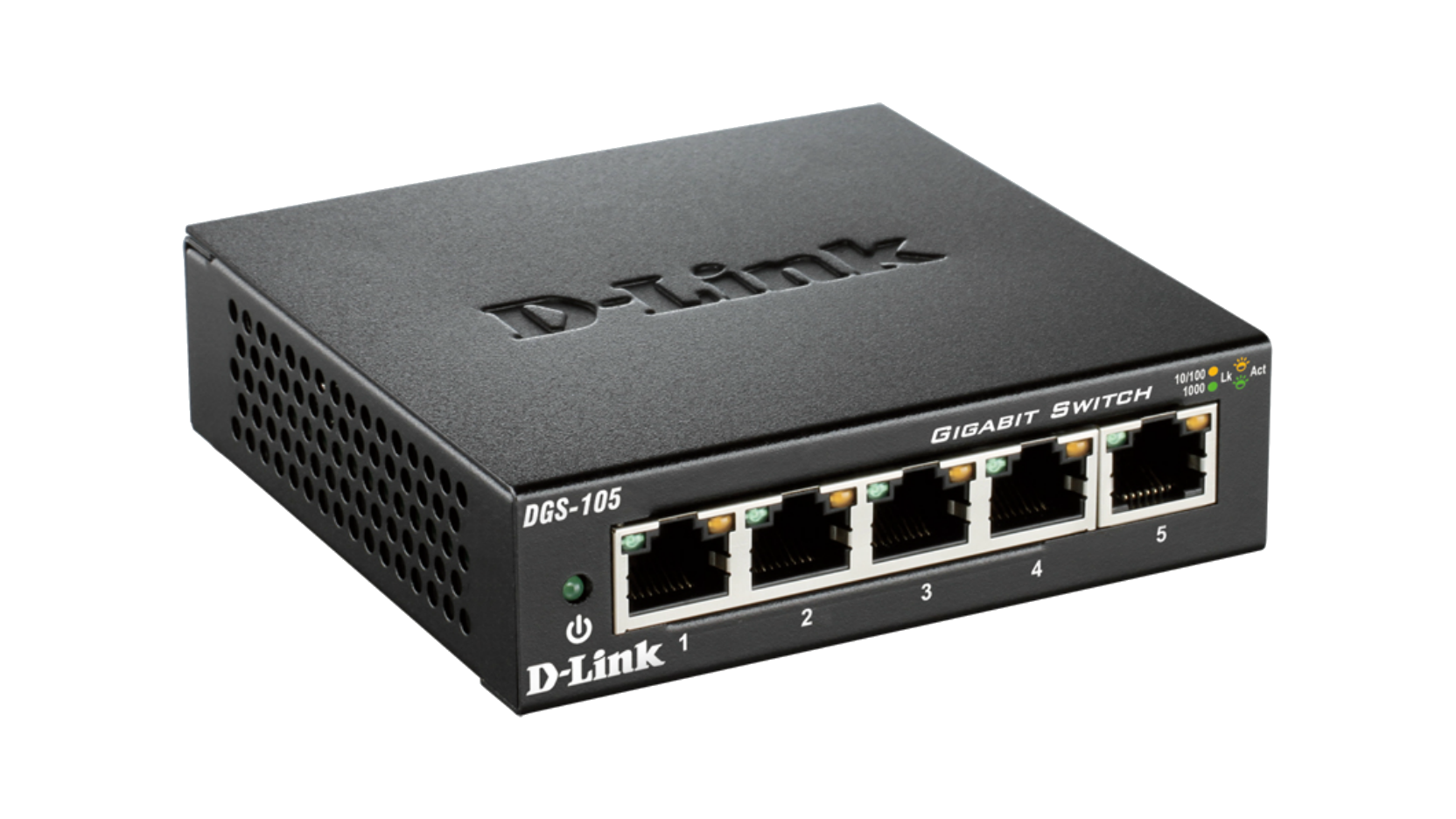 D-Link DGS-105 5-Port Gigabit Switch - Black