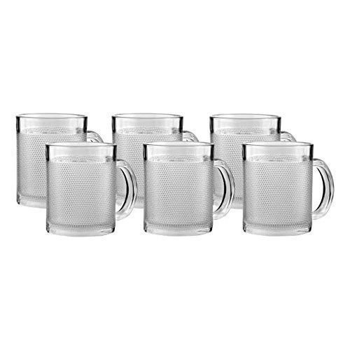 Set of Transparent Tea/ coffee glass mugs/ cups