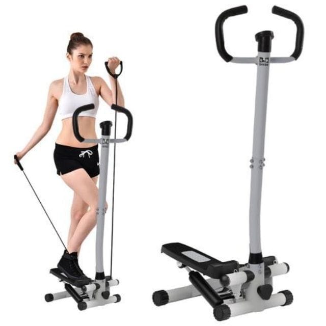 Mini Twist Stepper with Handlebar Stand – LCD Monitor, Non-Slip Pedals & Adjustable Intensity