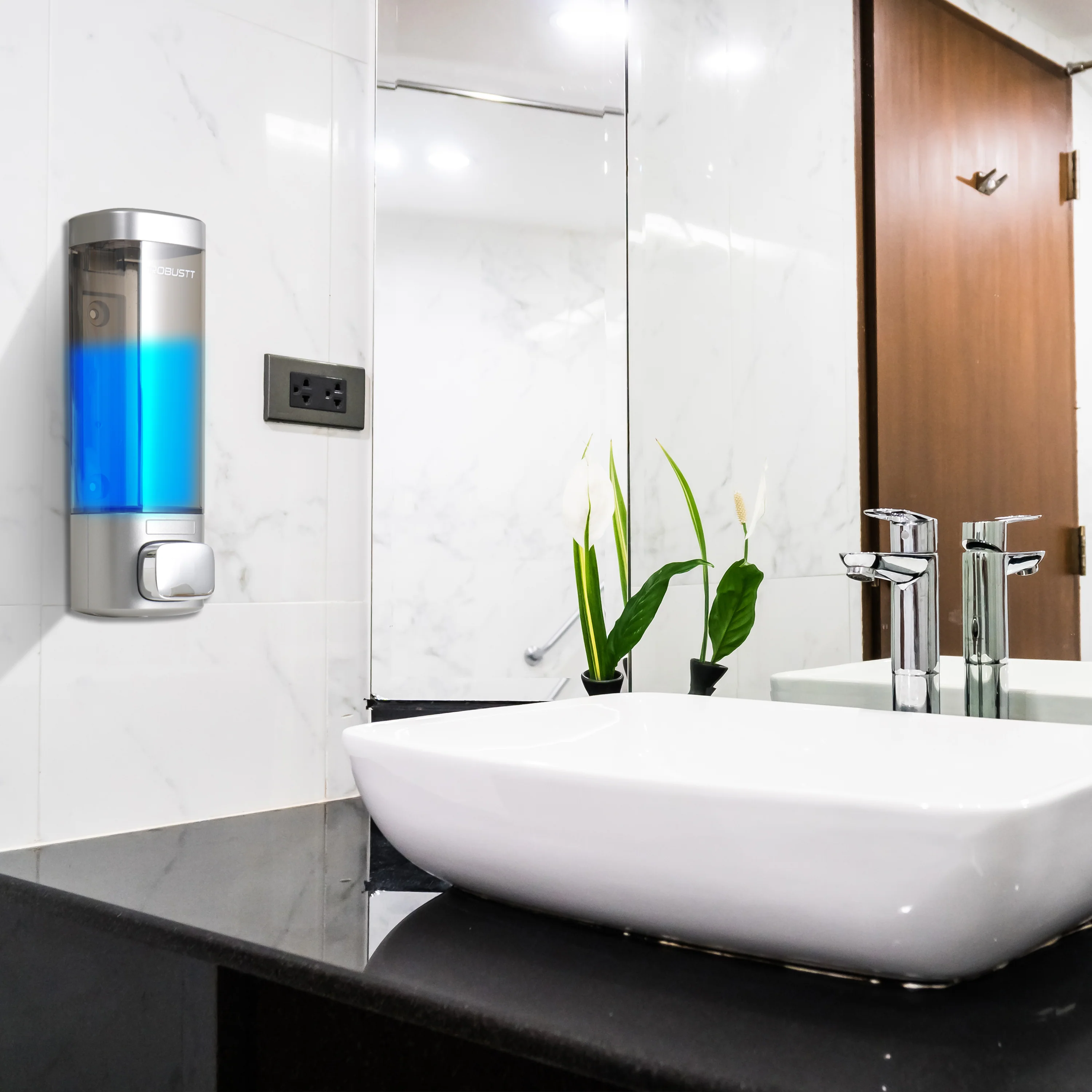 Soap Dispenser - Wall Mounted - Chrome